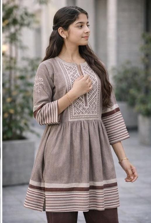 Design Frock-trouser Fabric Washing Wear