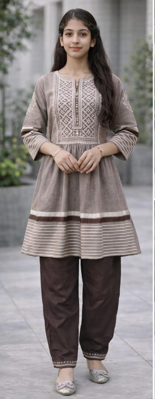 Design Frock-trouser Fabric Washing Wear - Image 3