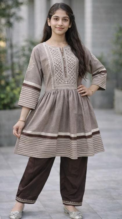 Design Frock-trouser Fabric Washing Wear - Image 4