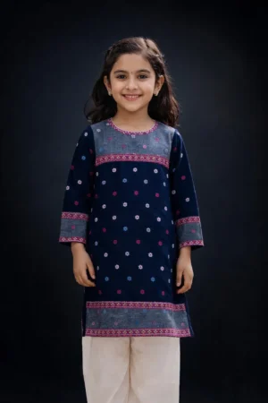 Kids Embroidered Kurta Style (2PC)